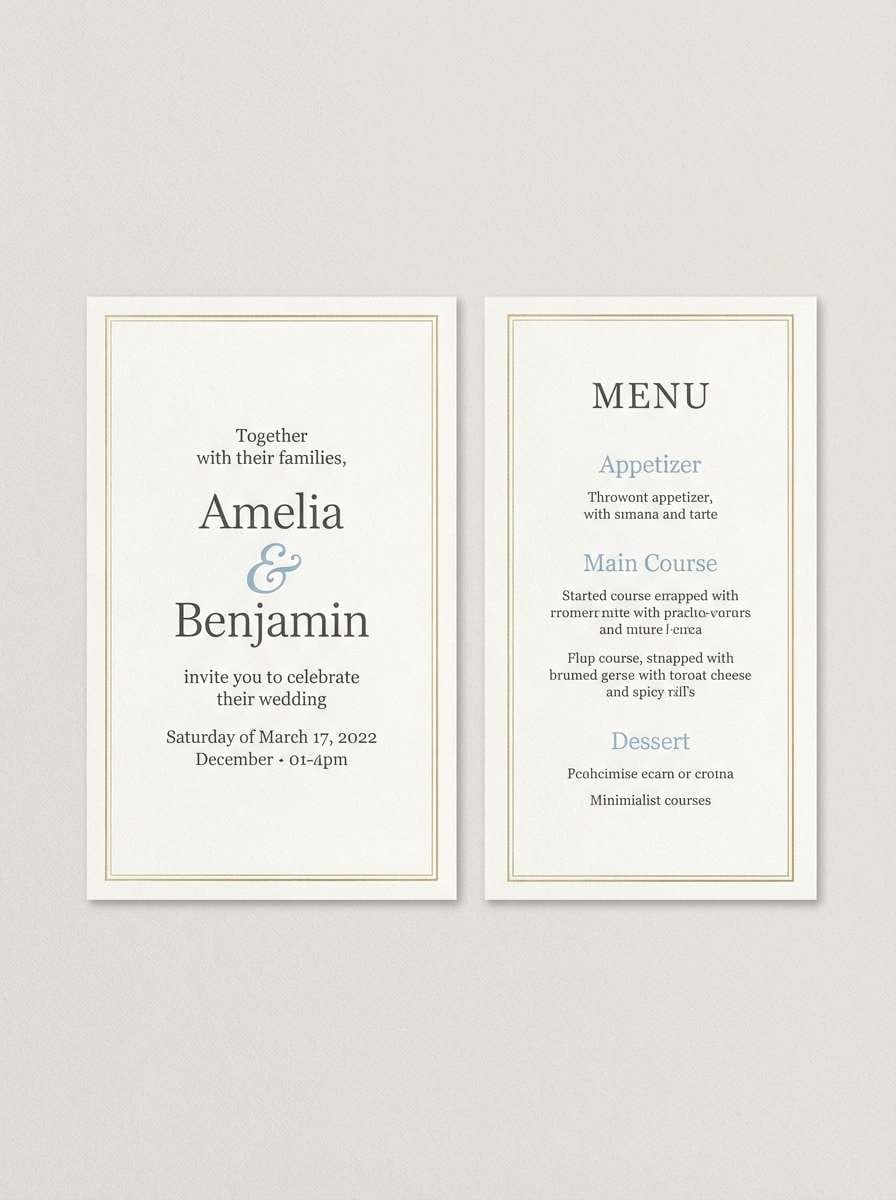 summer wedding invitation