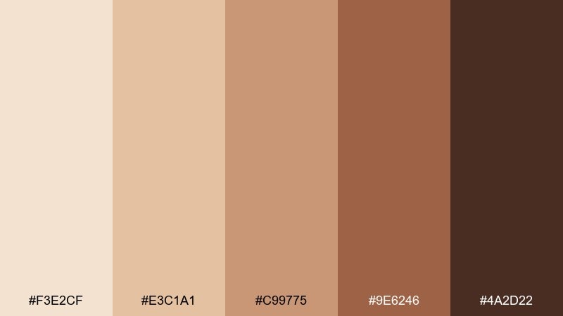 sunbaked adobe desert sand color palette with hex codes