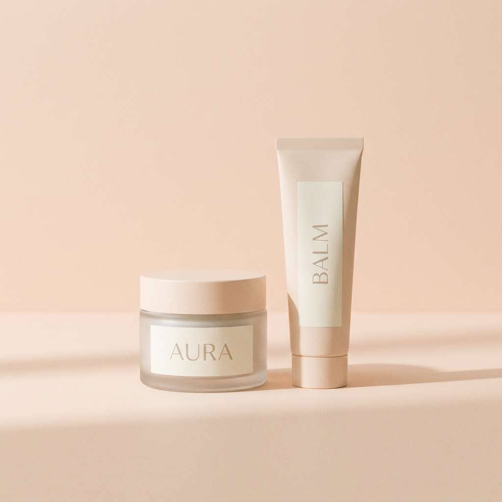 sunlit coral skincare ad