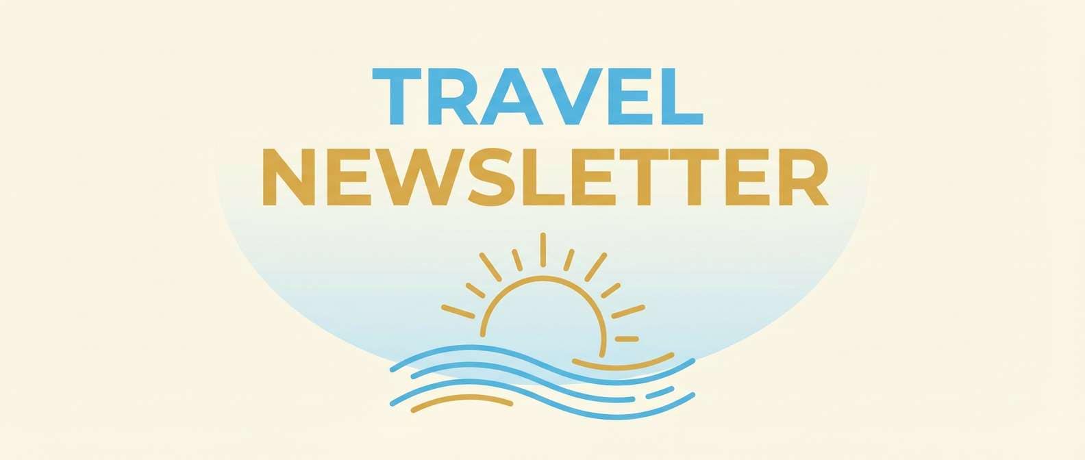 sunny newsletter header with nautical tones