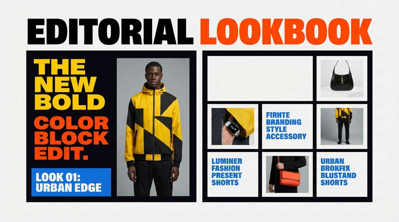 streetwear lookbook layout