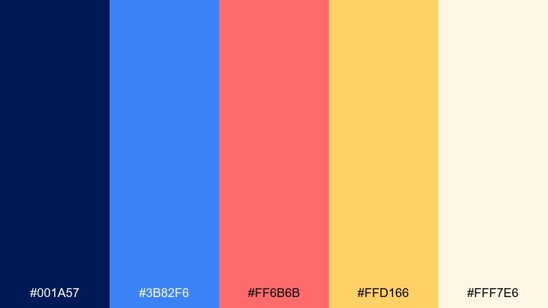 sunrise court duke blue color palette with hex codes