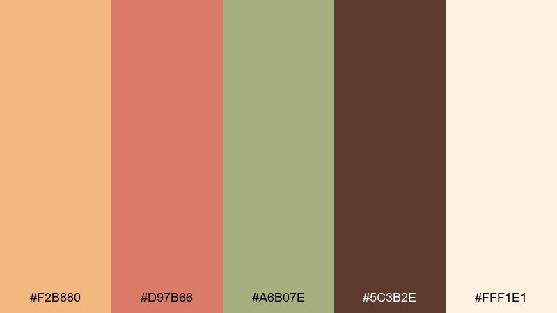 sunrise village beauty and the beast color palette with hex codes