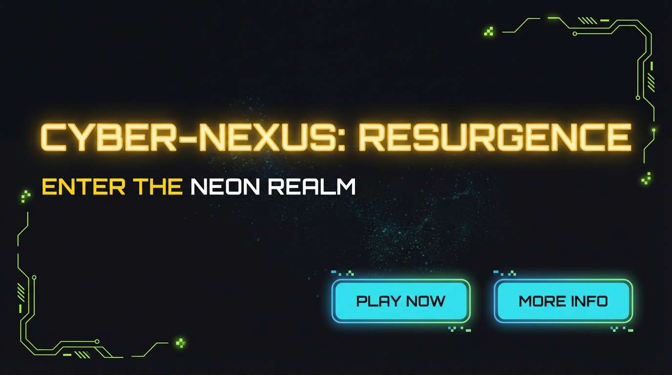 neon banner with yellow and cyan
