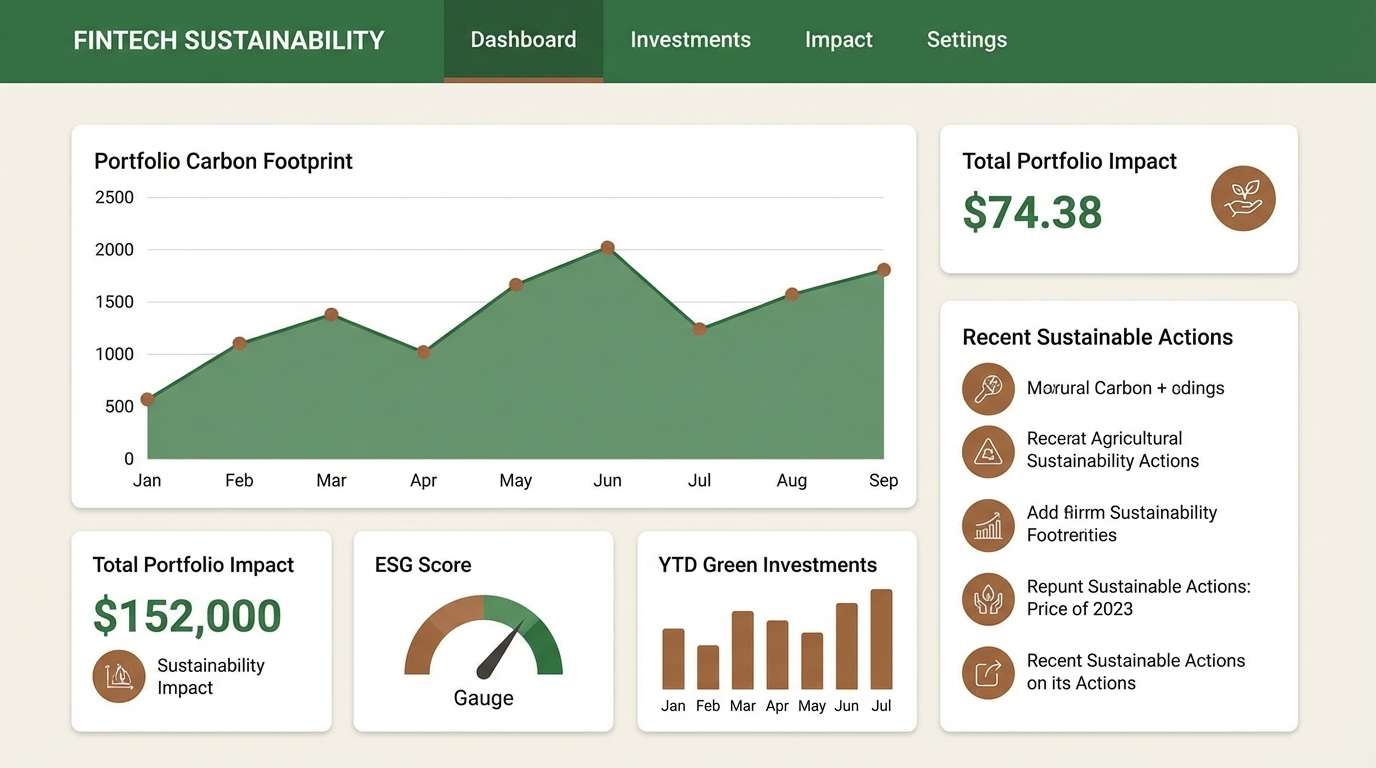 sustainable fintech dashboard