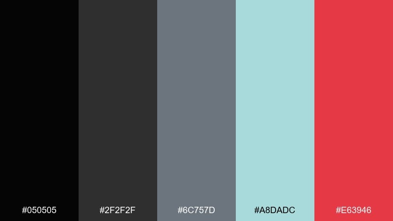 tactical stealth gaming color palette with hex codes