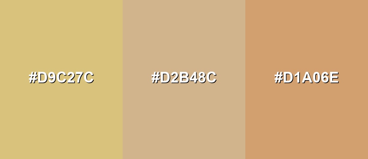 analogous color for tan-color