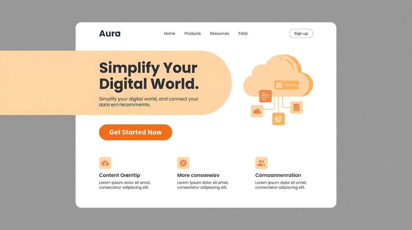 citrus hero ui mockup
