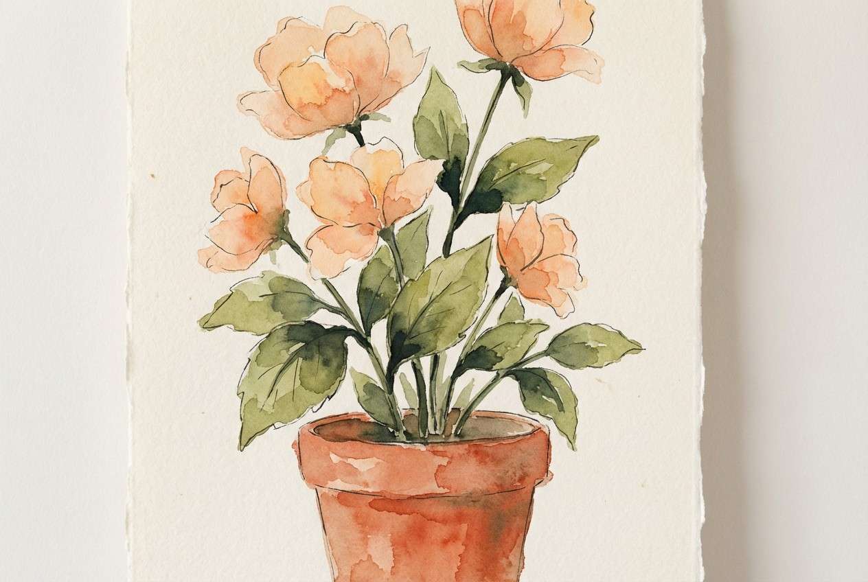 watercolor botanical print