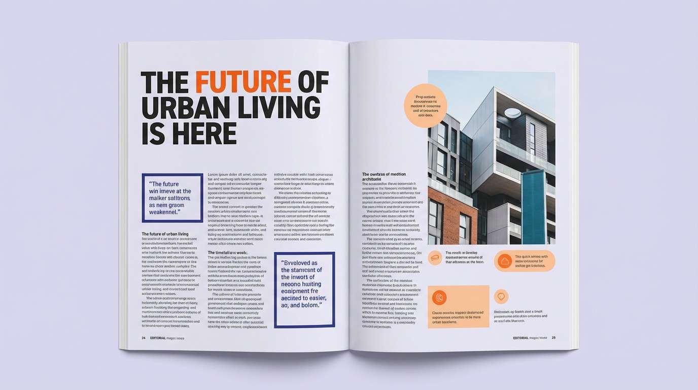 editorial spread layout