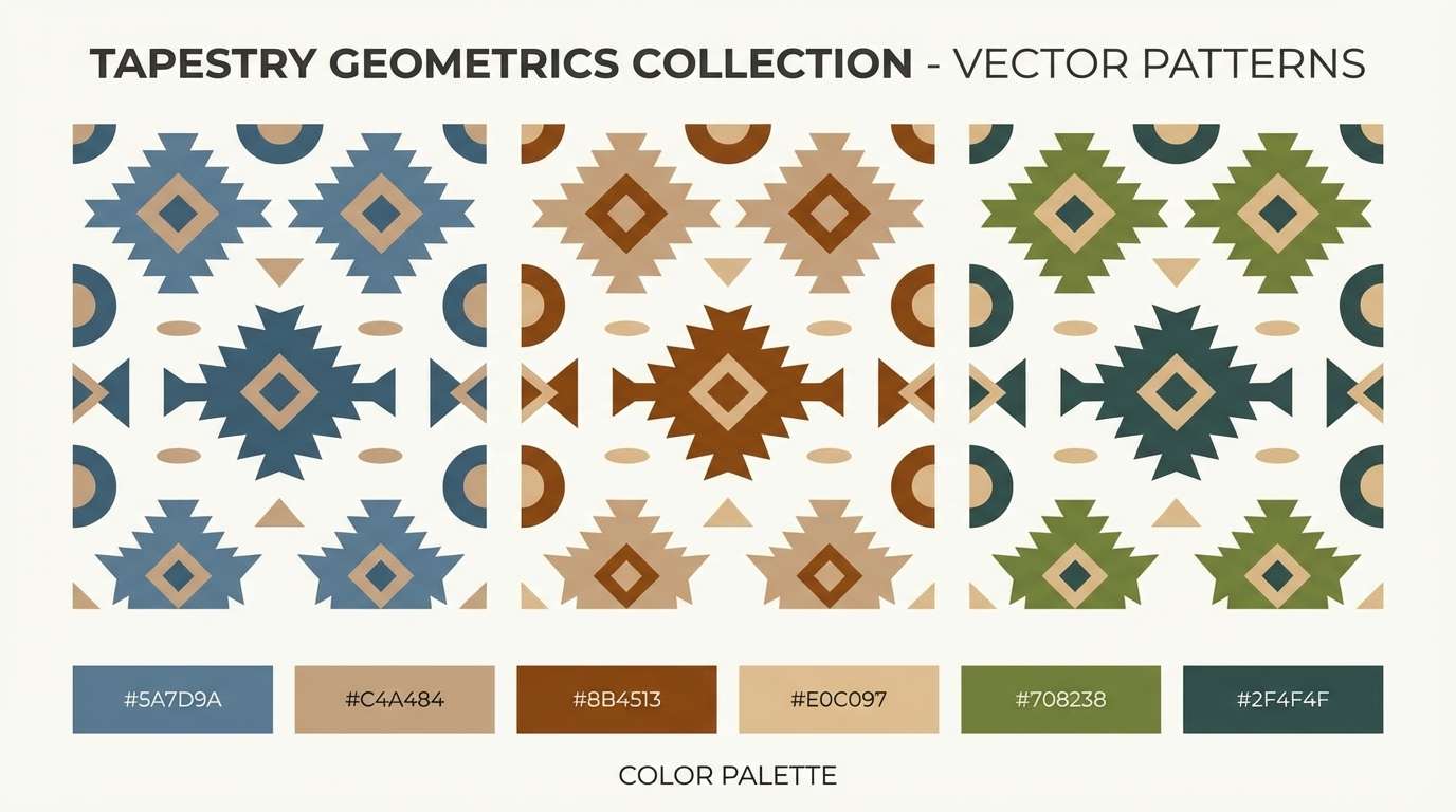 geometric tapestry patterns