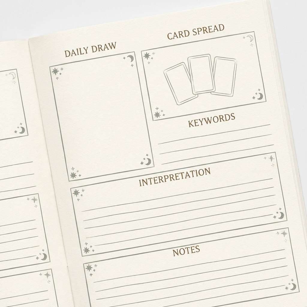 sepia tarot journal printable