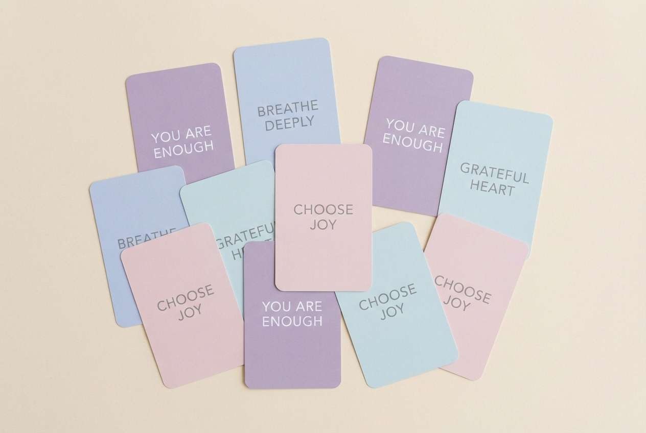 pastel affirmation card set