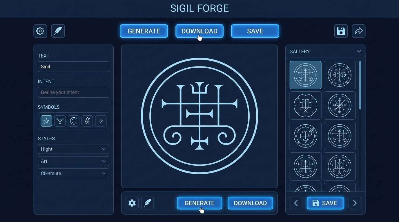 blue sigil generator ui