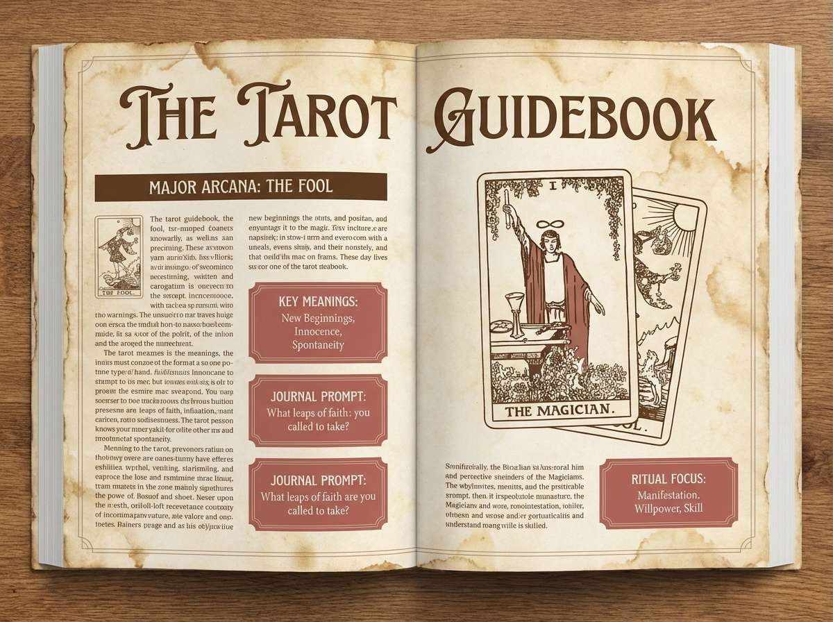parchment tarot editorial spread