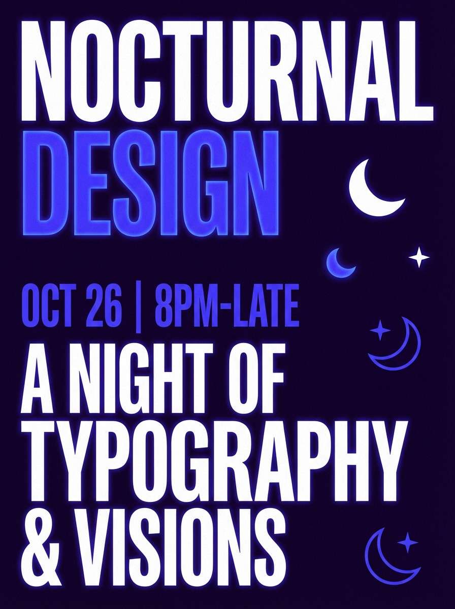 purple mystic event poster