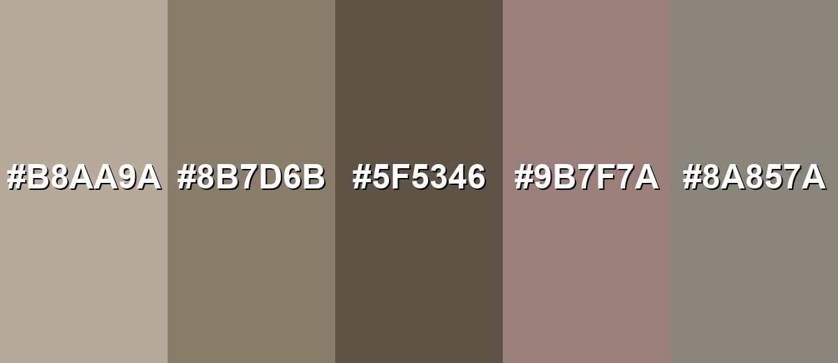 shades and variations of taupe-color