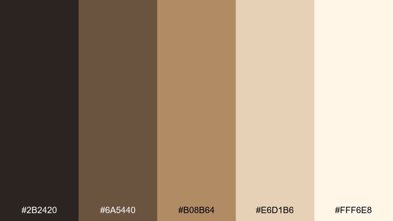 tea and paper library color palette with hex codes