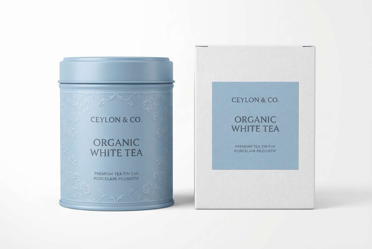 blue tea packaging