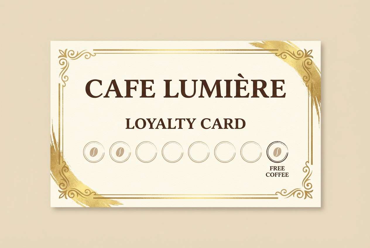 cafe loyalty card