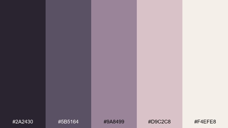 tea rose neutral blue rose color palette with hex codes