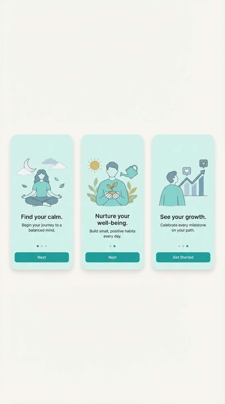 spa serenity onboarding ui