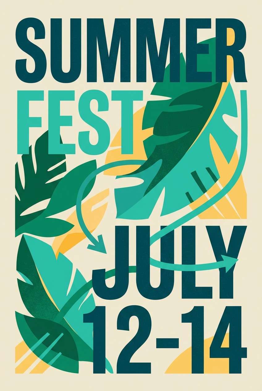 tropical canopy festival poster