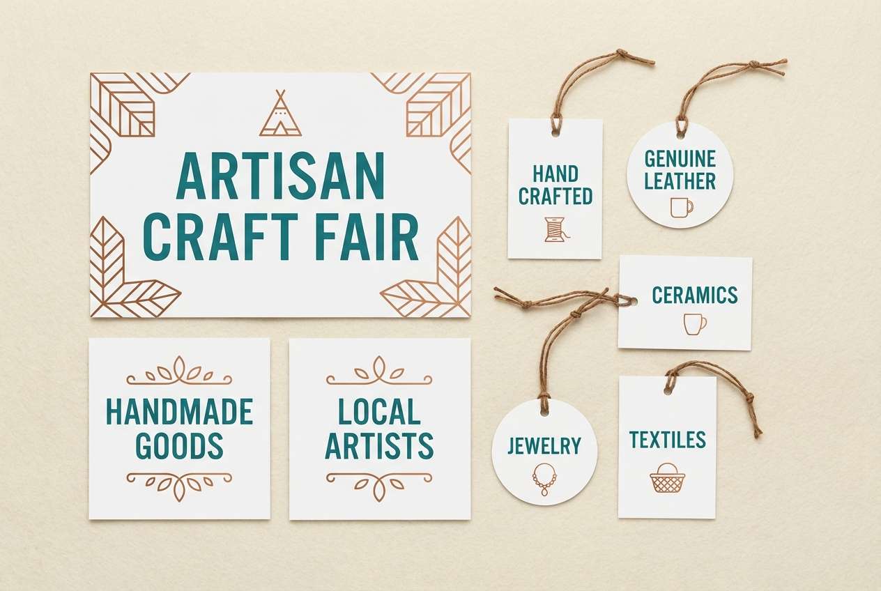 craft fair tags