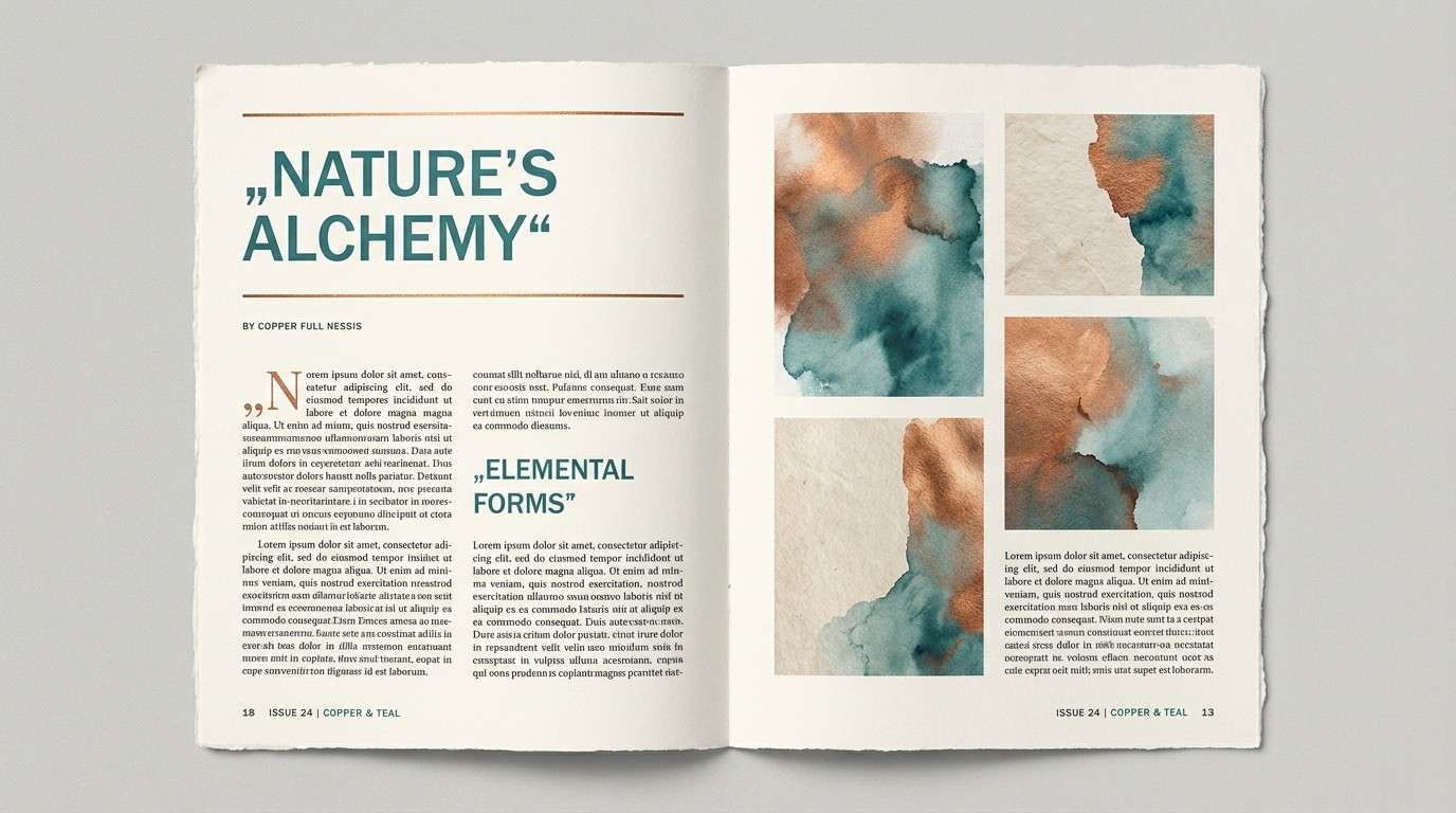 editorial spread layout