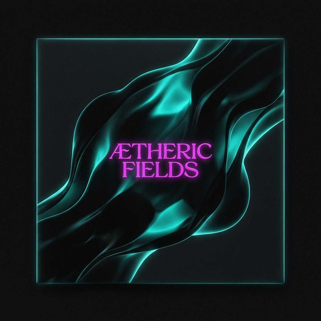 album cover teal magenta