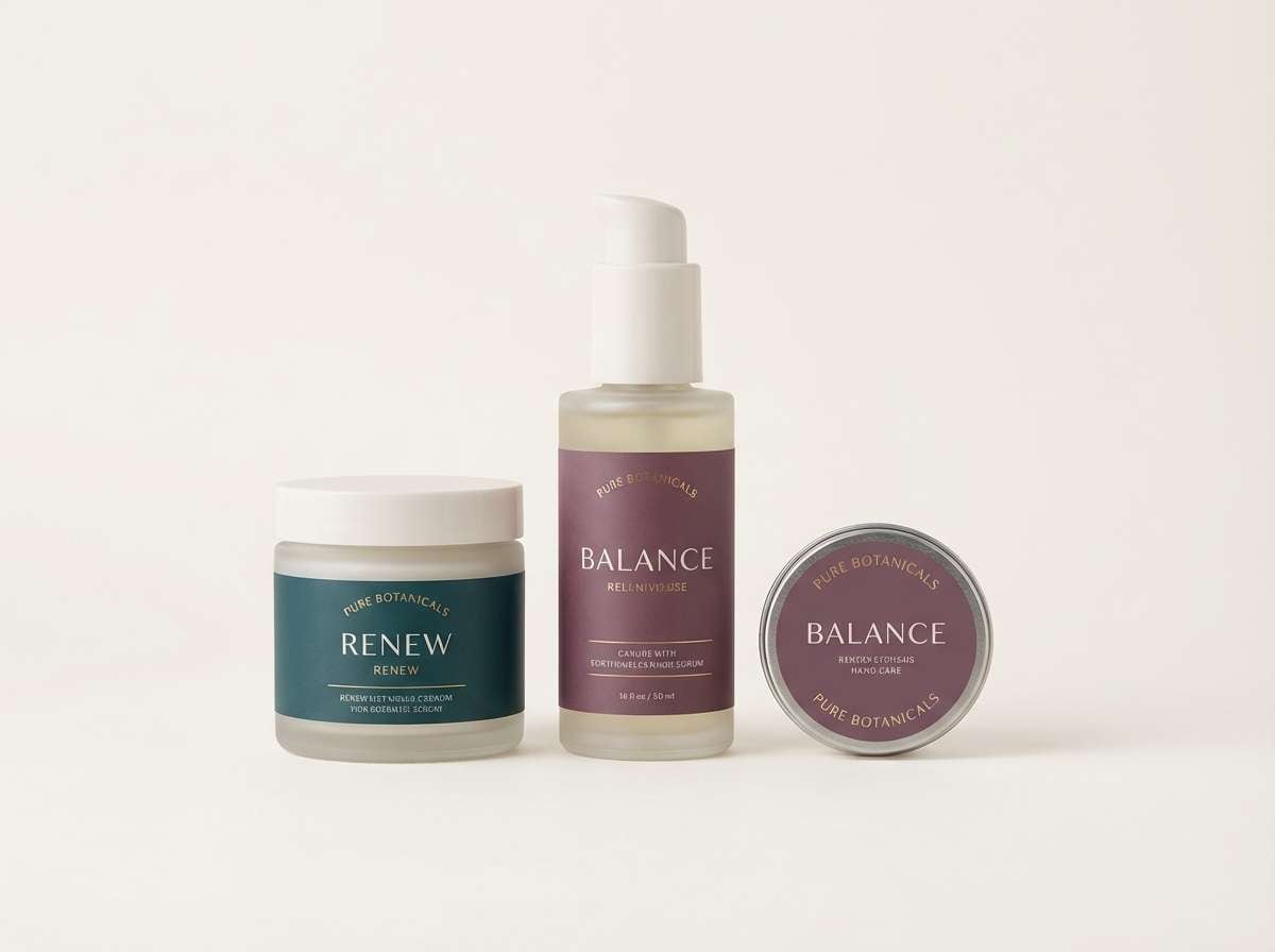wellness packaging in teal plum