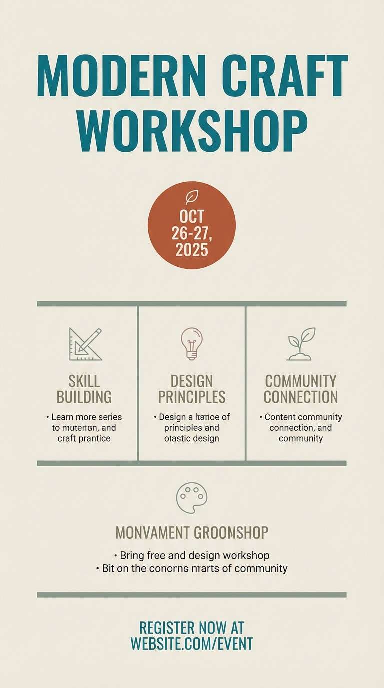 teal rust event flyer