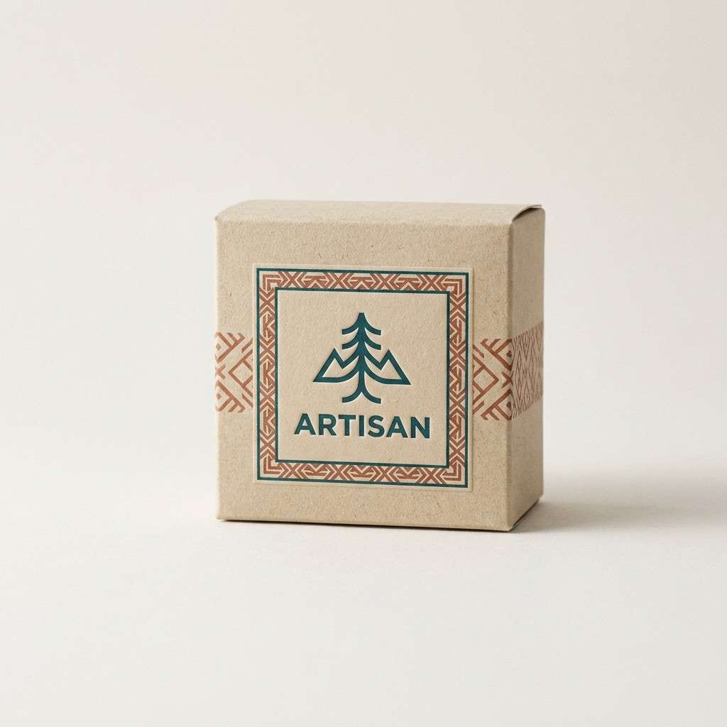 teal rust packaging design