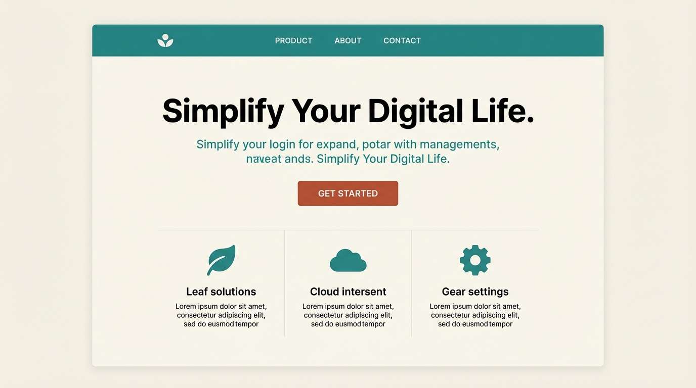 teal rust landing page