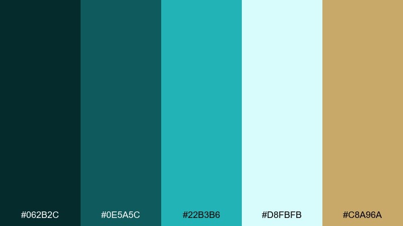 teal sequin glamorous color palette with hex codes