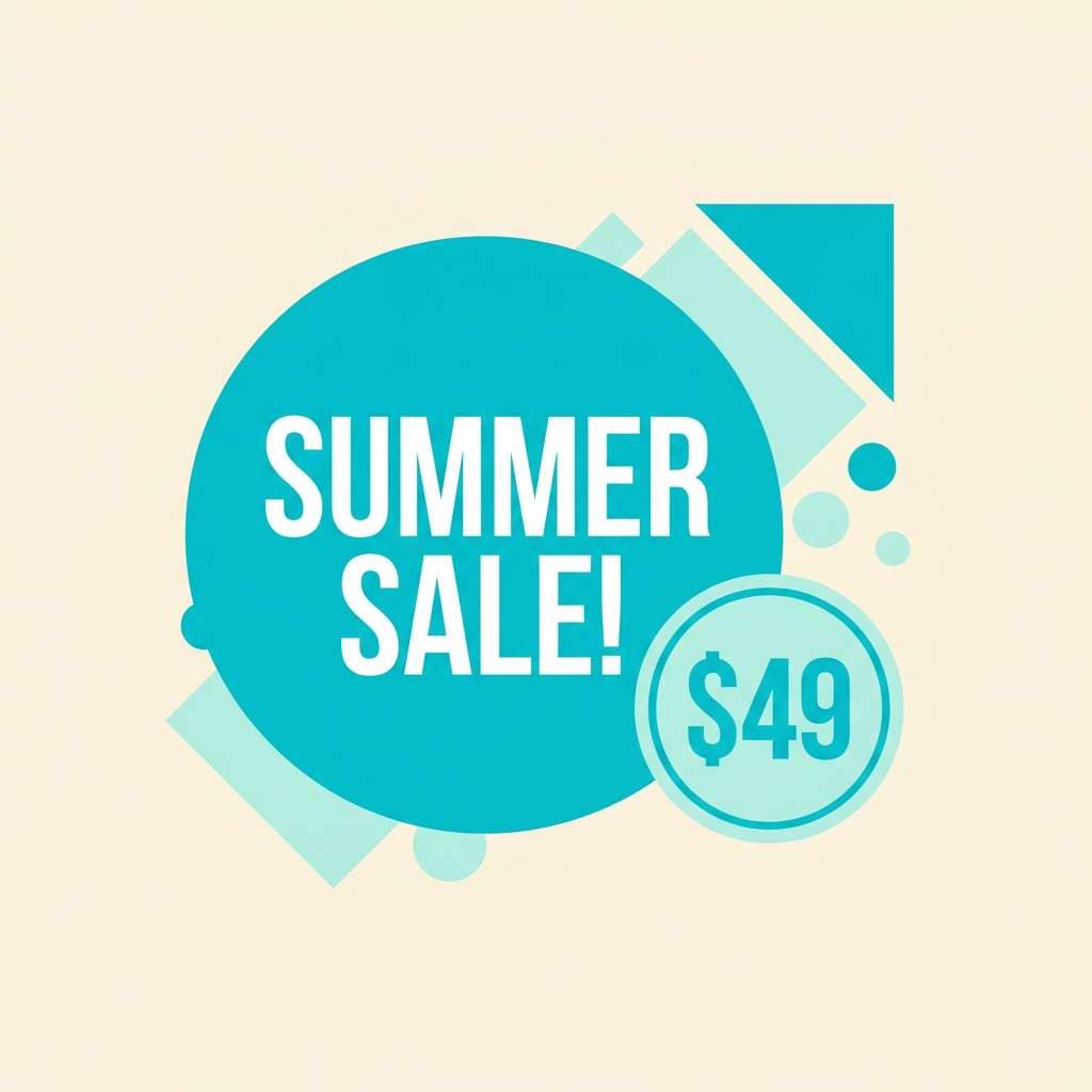 teal social promo with nautical accents