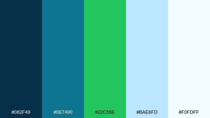 teal treasury finance color palette with hex codes