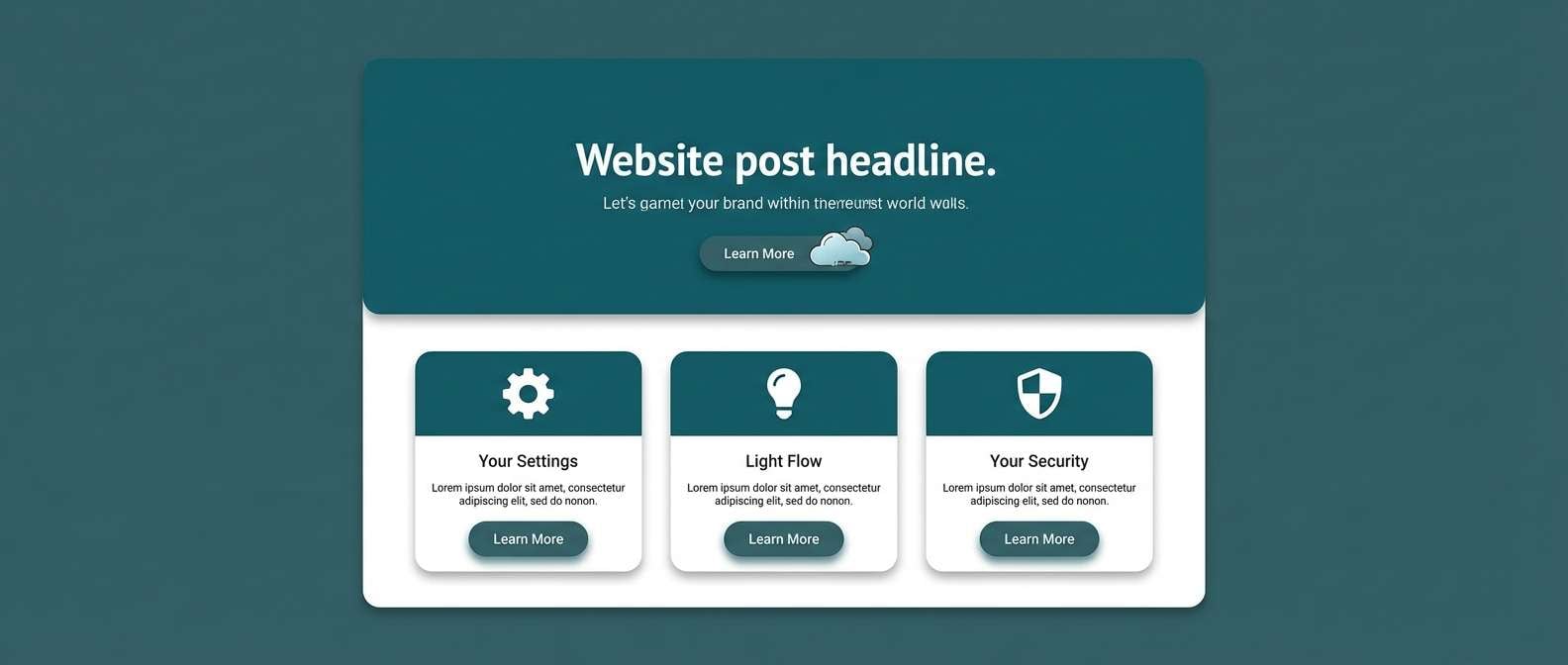 clean tech landing page