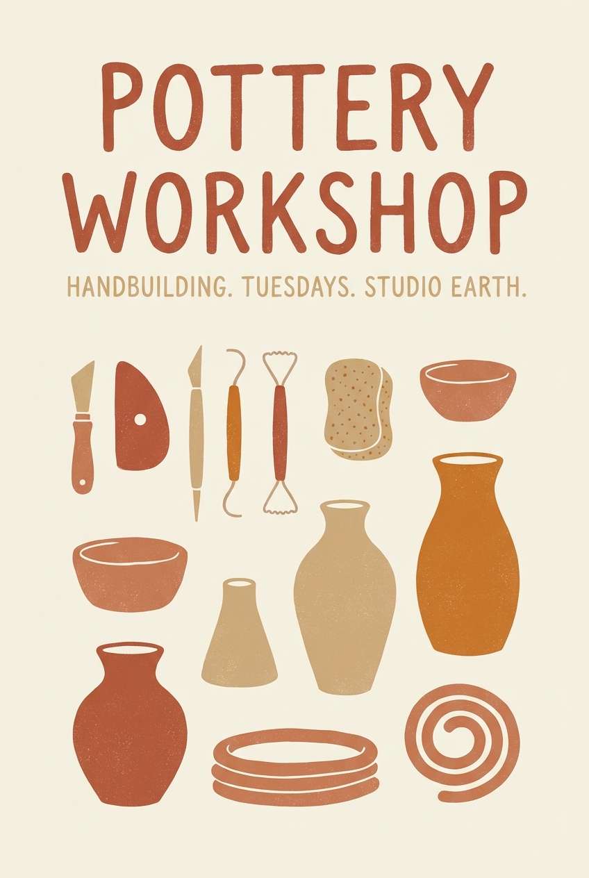 ceramic studio poster