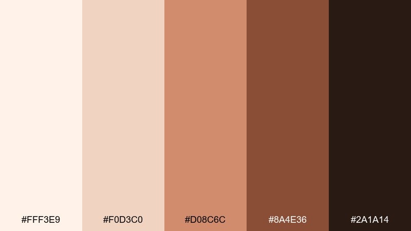 terracotta chalk color palette with hex codes