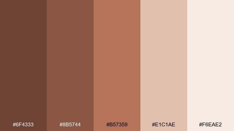 terracotta ink beaver color palette with hex codes