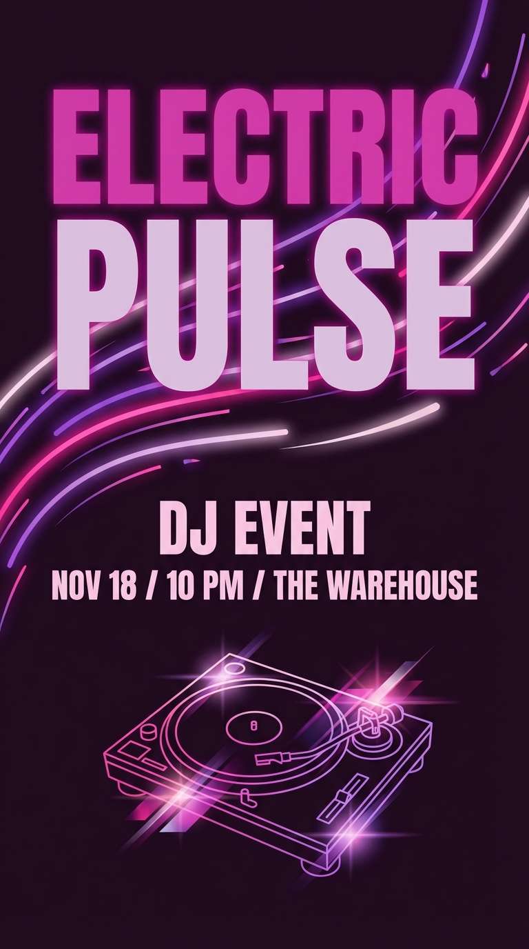 orchid dj flyer design