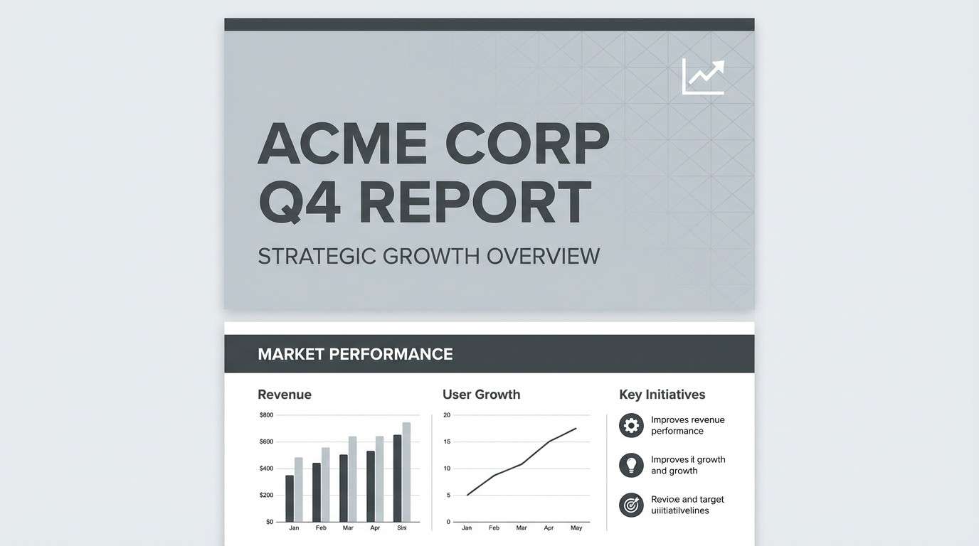 corporate slide deck