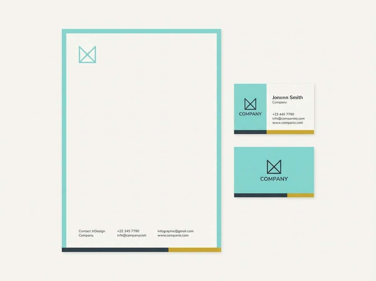 minimal stationery layout