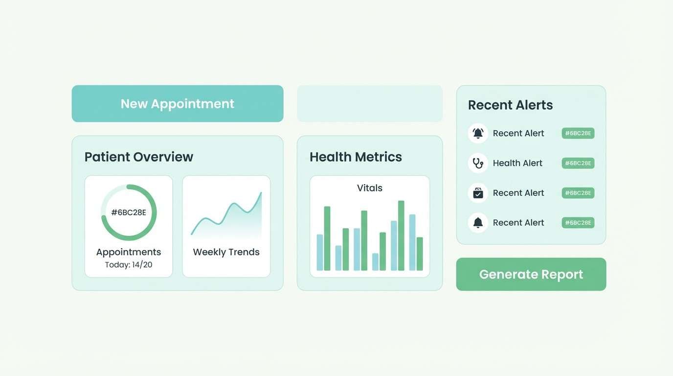 health dashboard ui
