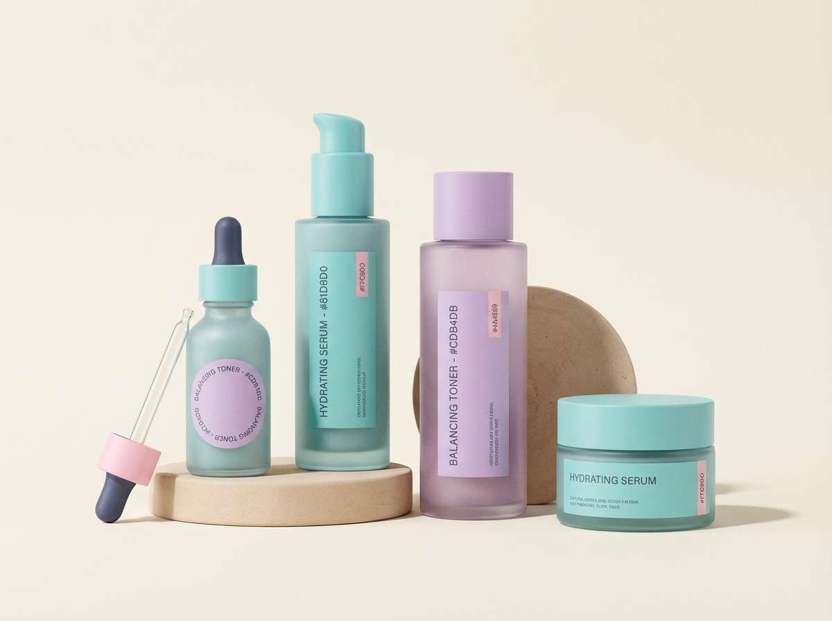 pastel beauty packaging