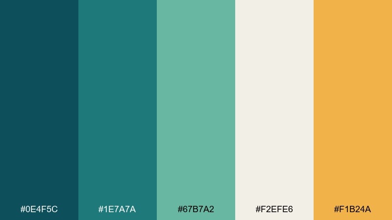 tilework teal subway color palette with hex codes