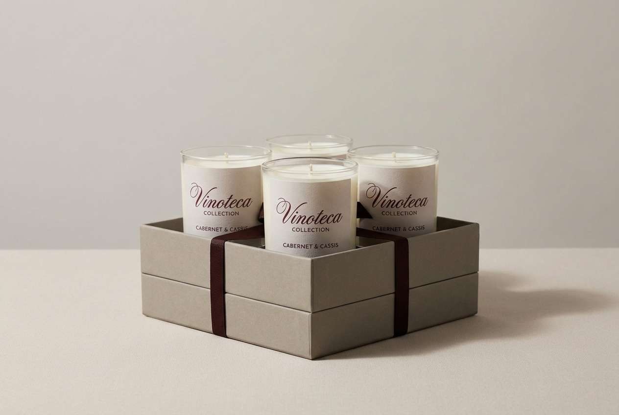 berry candle packaging