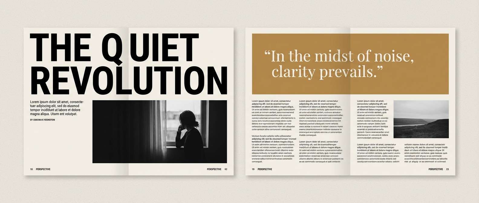 editorial spread layout