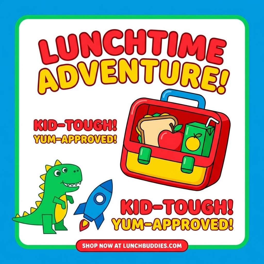 kids lunchbox ad graphic